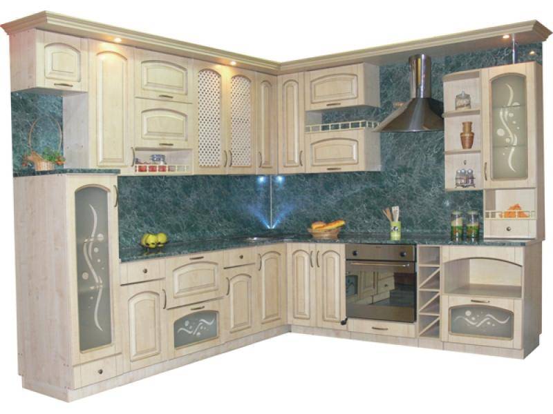 кухня угловая золушка ретро 5, (клен) в Нижневартовске