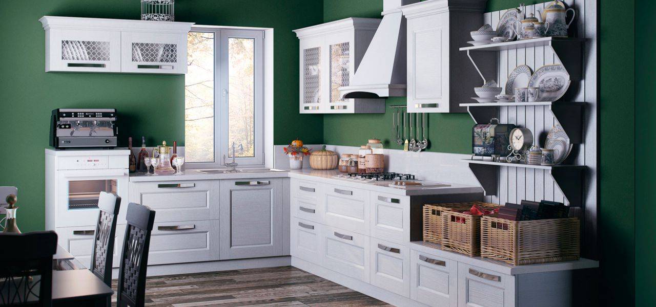 кухонный гарнитур угловой тоскана бьянко в Нижневартовске