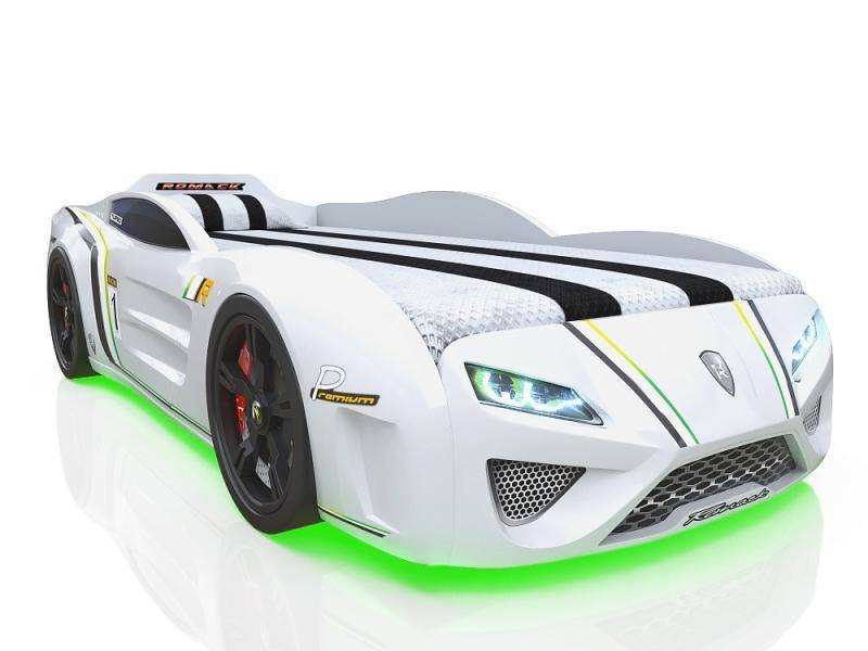 кровать-машина sportline белая в Нижневартовске