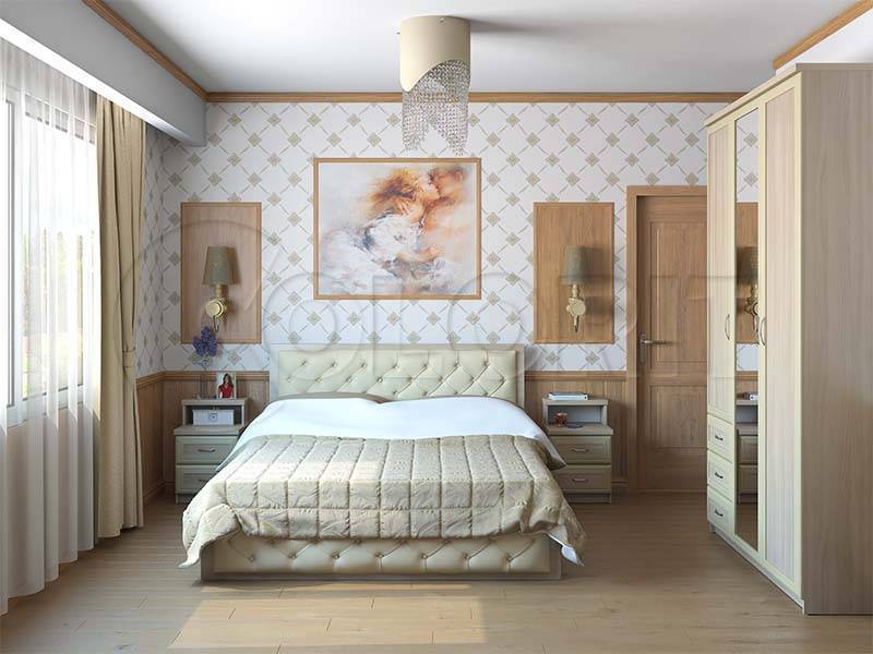 светлая спальня в Нижневартовске