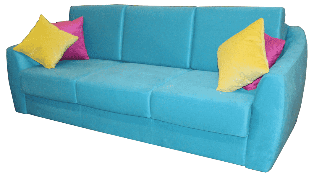 прямой голубой диван в Нижневартовске