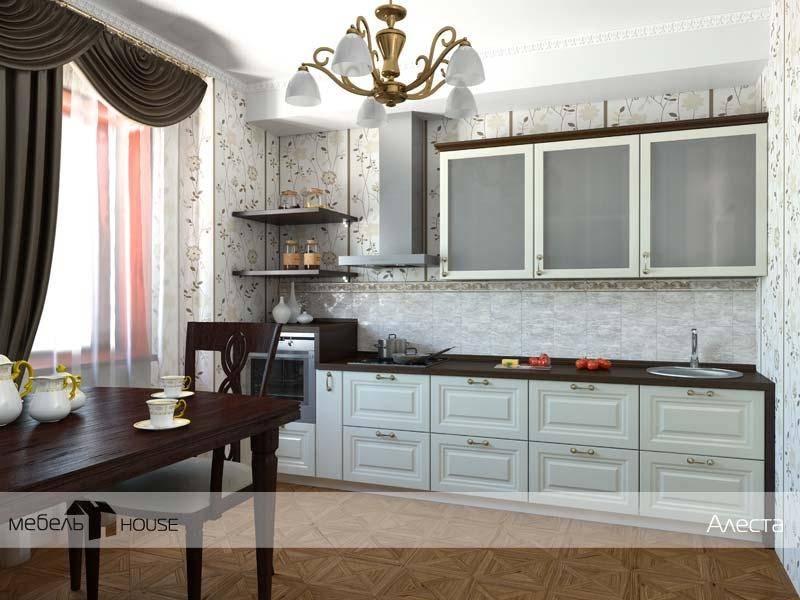 кухонный гарнитур прямой алеста в Нижневартовске