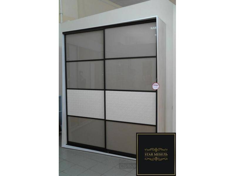 шкаф-купе с белыми вставками в Нижневартовске