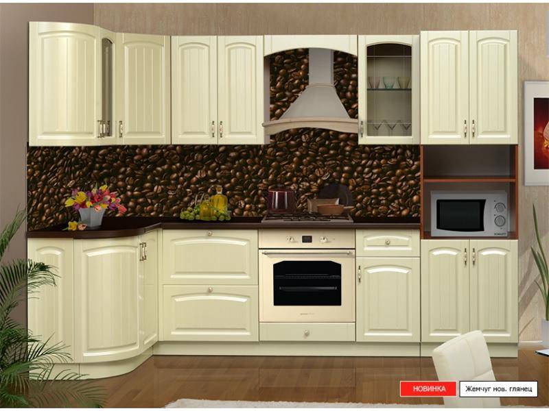 кухня угловая ника 1 (фасад кантри) в Нижневартовске