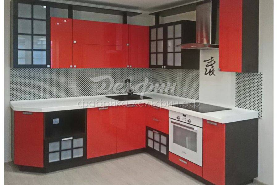 угловая кухня в японском стиле в Нижневартовске