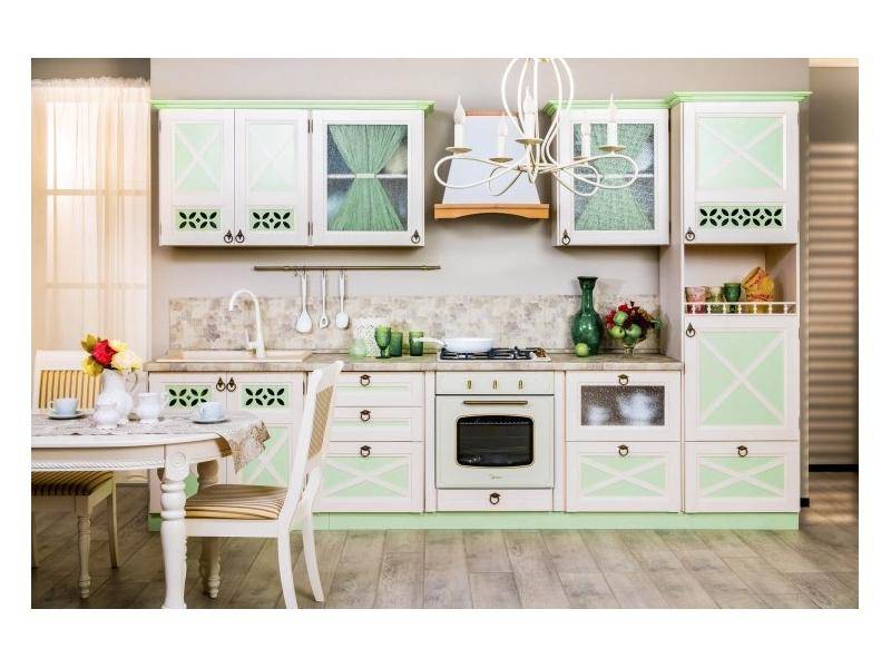 кухня амели 2 дуб прованс зеленый в Нижневартовске