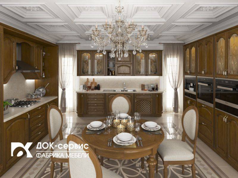 кухня угловая из массива классическая в Нижневартовске