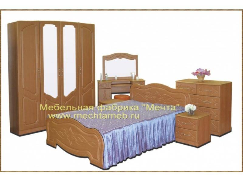 спальный гарнитур ольха мдф в Нижневартовске