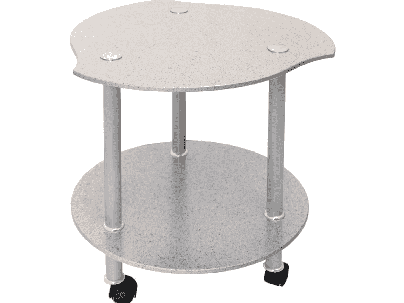 стол кофейный белый камень в Нижневартовске