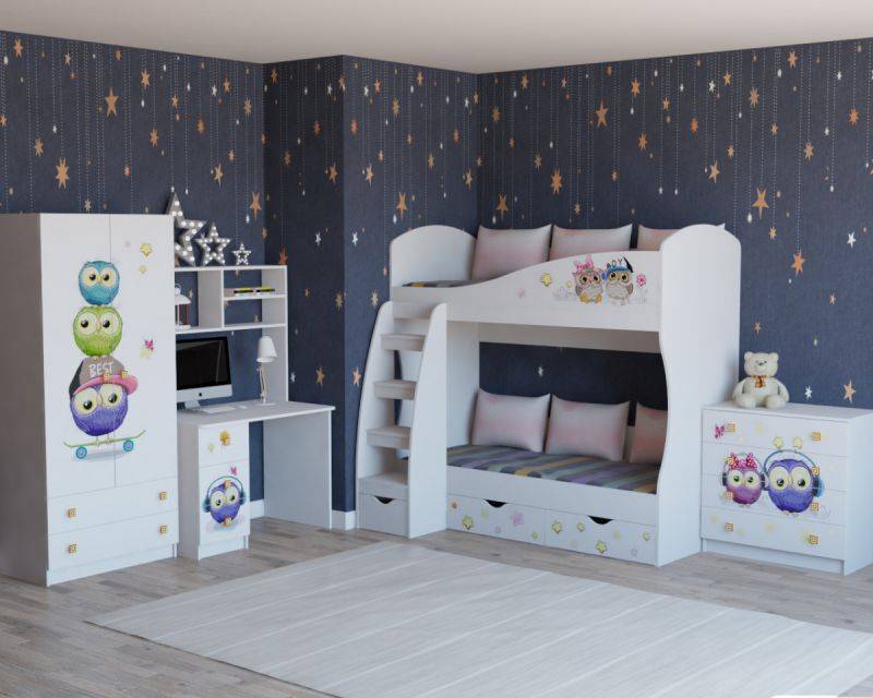 мебель детская совята для двух детей в Нижневартовске