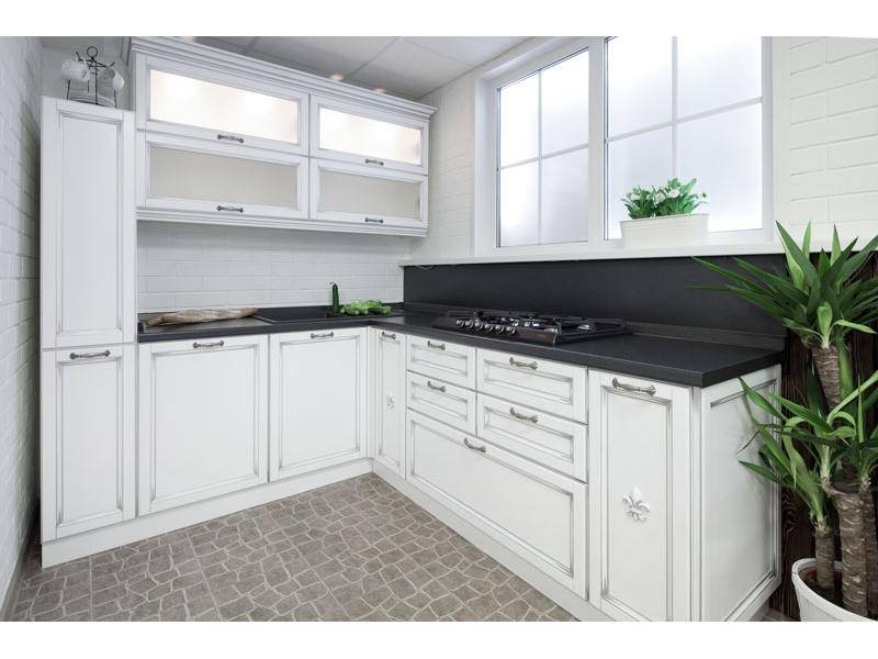 кухонный гарнитур береза цвет белый-патина серебро в Нижневартовске