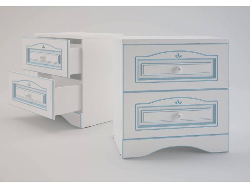 ромео тумба прикроватная с 2 ящиками rm-09 в Нижневартовске