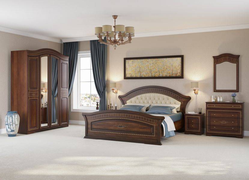 спальня диана орех экко патина золото в Нижневартовске