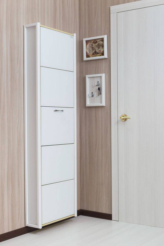 обувной шкаф комфорт стекло белое в Нижневартовске