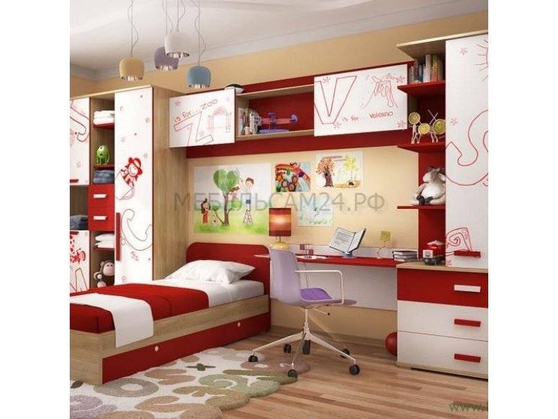 детская мебель для подростка графити красный в Нижневартовске