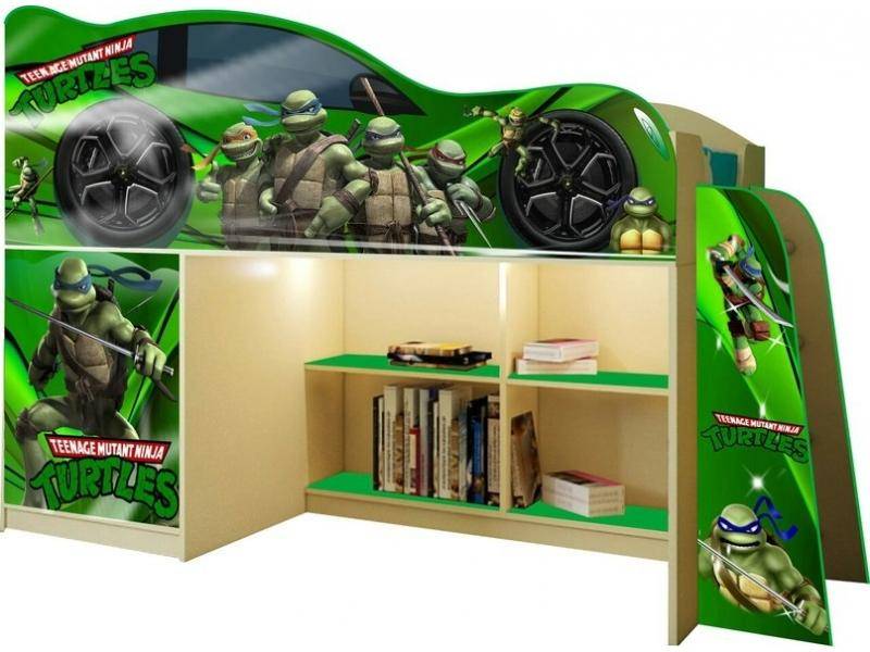 кровать-чердак черепашки ниндзя модель 1 в Нижневартовске