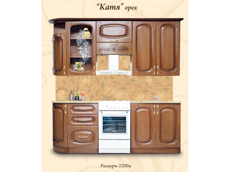 кухонный гарнитур прямой катя в Нижневартовске