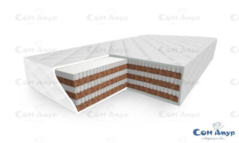 беспружинный многослойный матрас сэндвич эдельвейс лайт в Нижневартовске