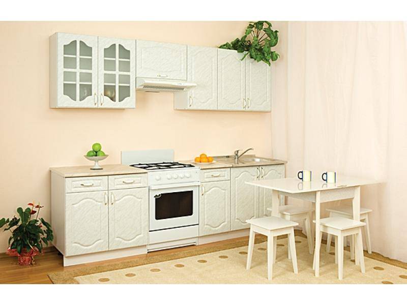 кухонный гарнитур прямой виктория мрамор в Нижневартовске