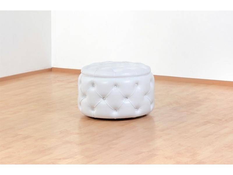 круглый пуф с каретной стяжкой рондель в Нижневартовске