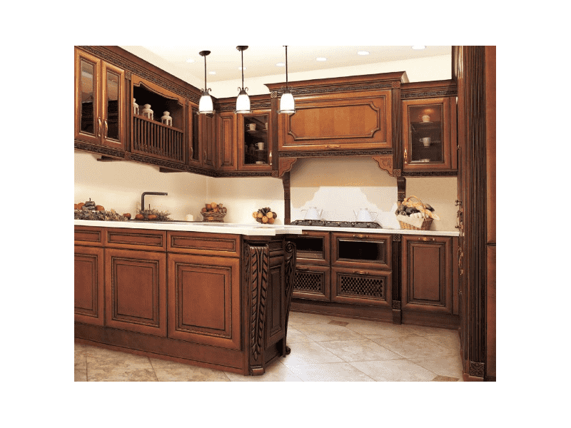 кухня из массива дерева 09 в Нижневартовске