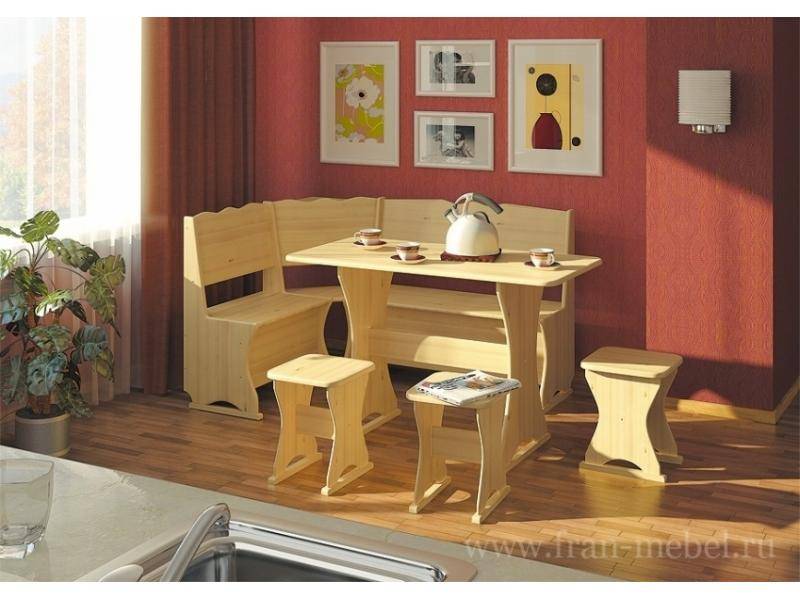 кухонный уголок гармония из массива сосны в Нижневартовске