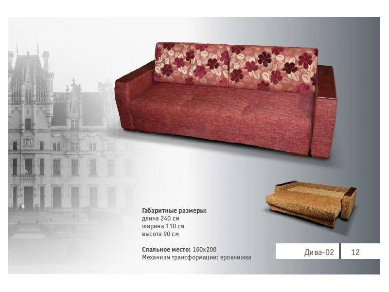 прямой диван дива 02 в Нижневартовске