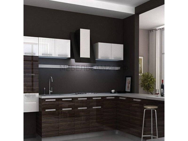 кухня модерн сандаловое дерево глянец в Нижневартовске