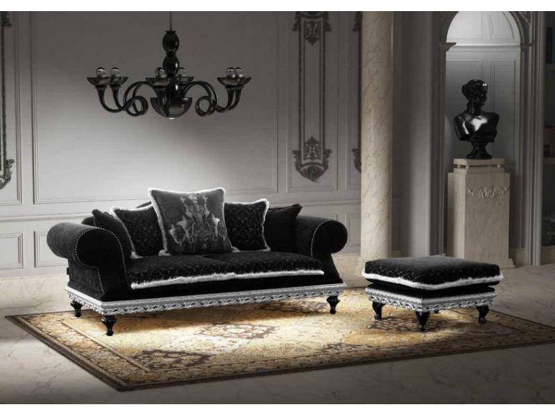 стильный черный диван melodia в Нижневартовске