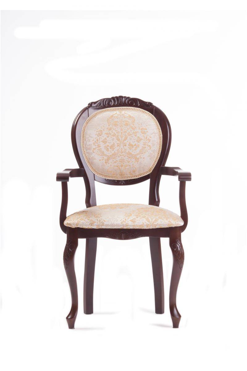 стул из бука "барокко" с подлокотниками в Нижневартовске