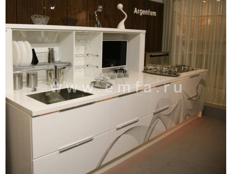 кухонный гарнитур прямой argentum в Нижневартовске