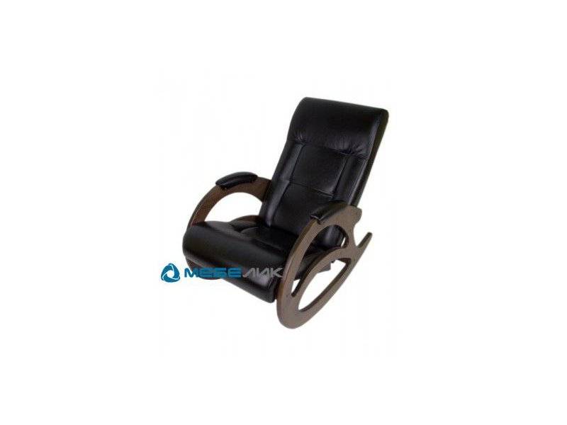 кресло-качалка тенария 1 эко-кожа венге/каркат темно-кор. в Нижневартовске