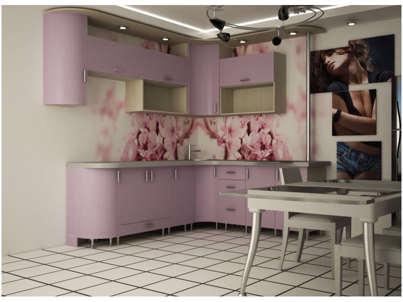 кухня угловая мдф дорис в Нижневартовске