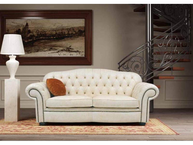 белый диван с каретной стяжкой cuore в Нижневартовске