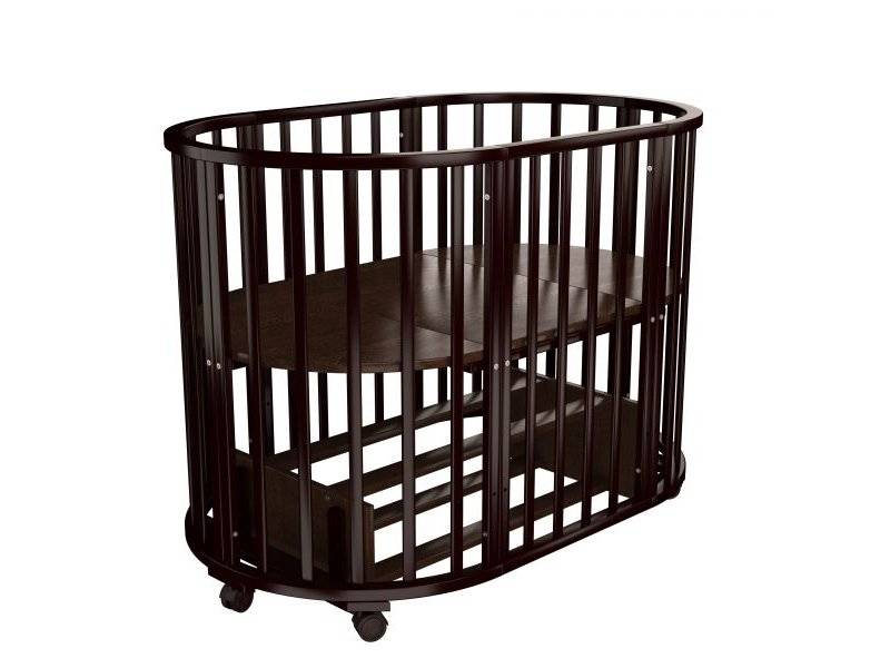 детская кроватка папа карло 1/6 овальная (маятник поперечный) в Нижневартовске