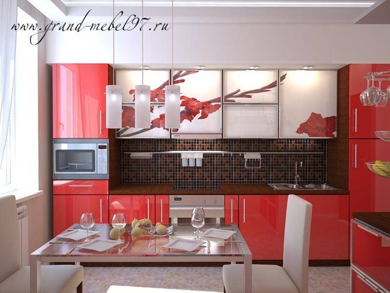 кухня с фотопечатью 029 в Нижневартовске