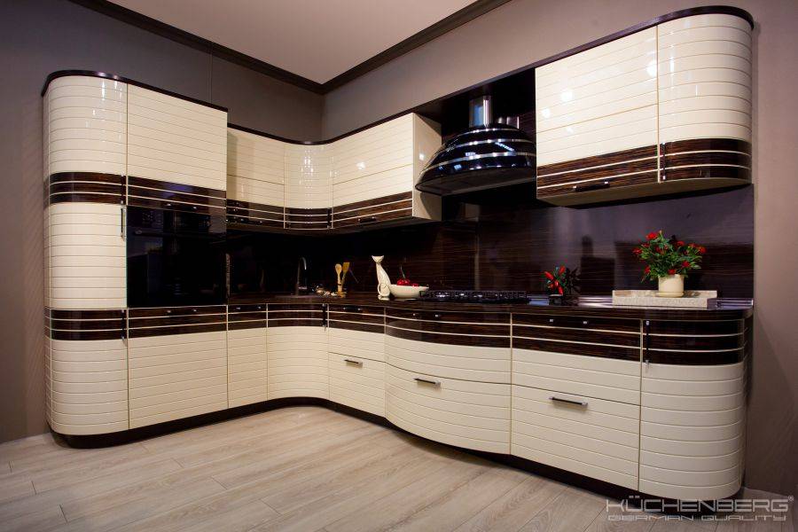 кухня tempo linea со вставками из шпона в Нижневартовске