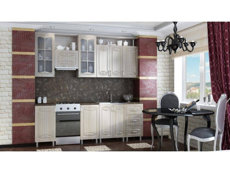 кухня смак в цвете тик глянец другой интерьер в Нижневартовске