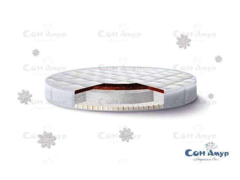 детский круглый матрас амур с кокосом и латексом в Нижневартовске