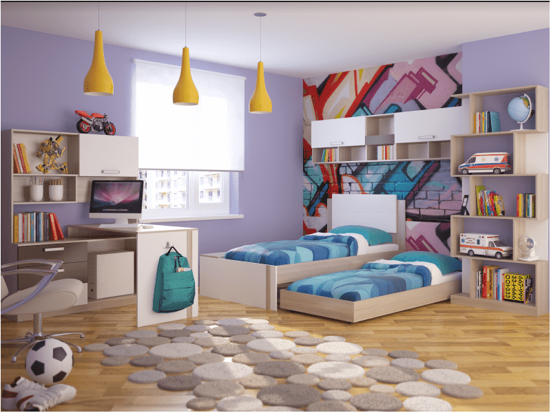 мебель для подростка 3 с выкатным спальным местом в Нижневартовске