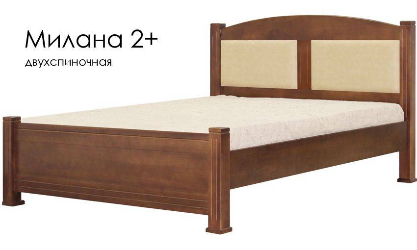 кровать милана 2+ из массива сосны в Нижневартовске