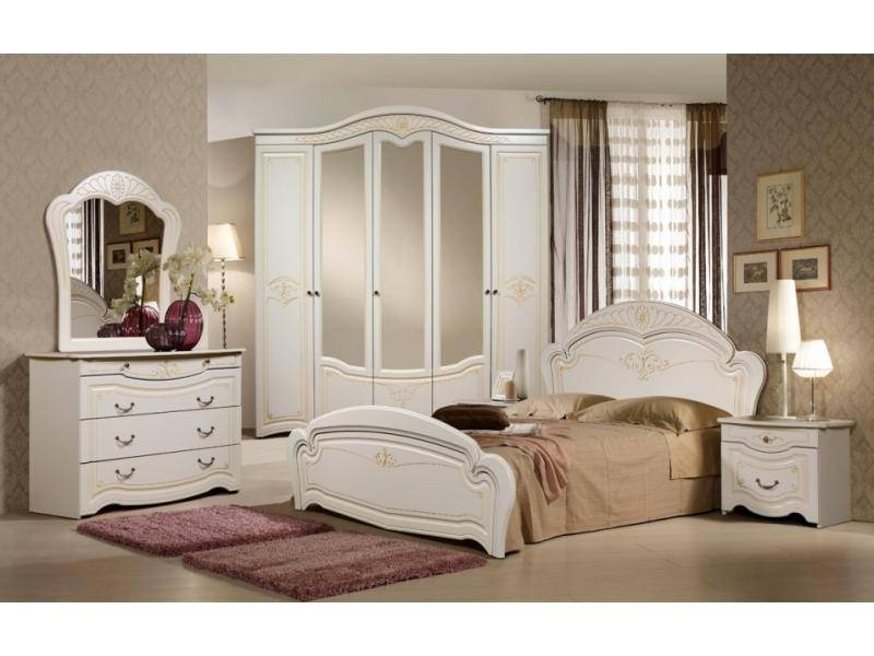 белый спальный гарнитур джамилия в Нижневартовске