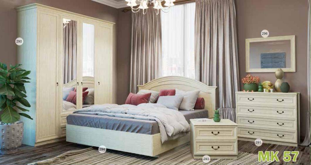 кровать 294 спальня мк 57 в Нижневартовске