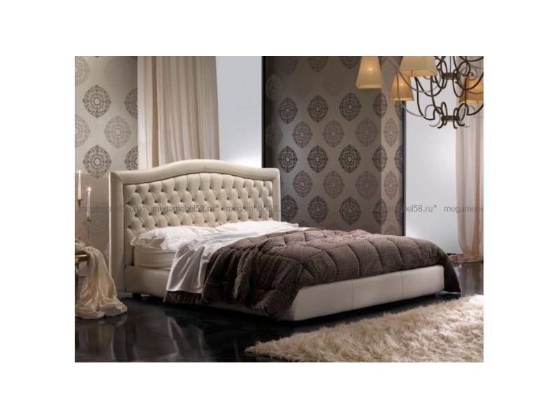 кровать светлая в спальню белла в Нижневартовске