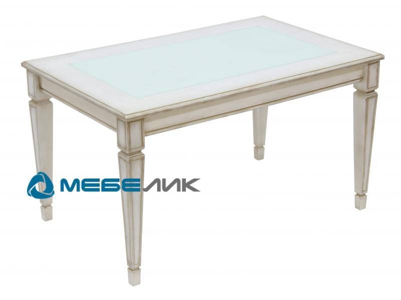 стол журнальный васко в 81с белый ясень/золото в Нижневартовске