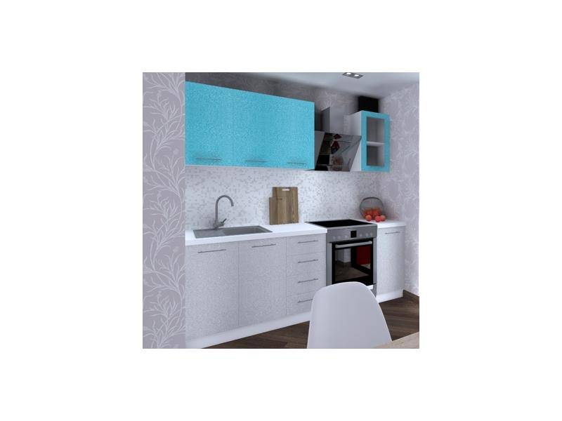 голубой кухонный гарнитур диона 3 в Нижневартовске