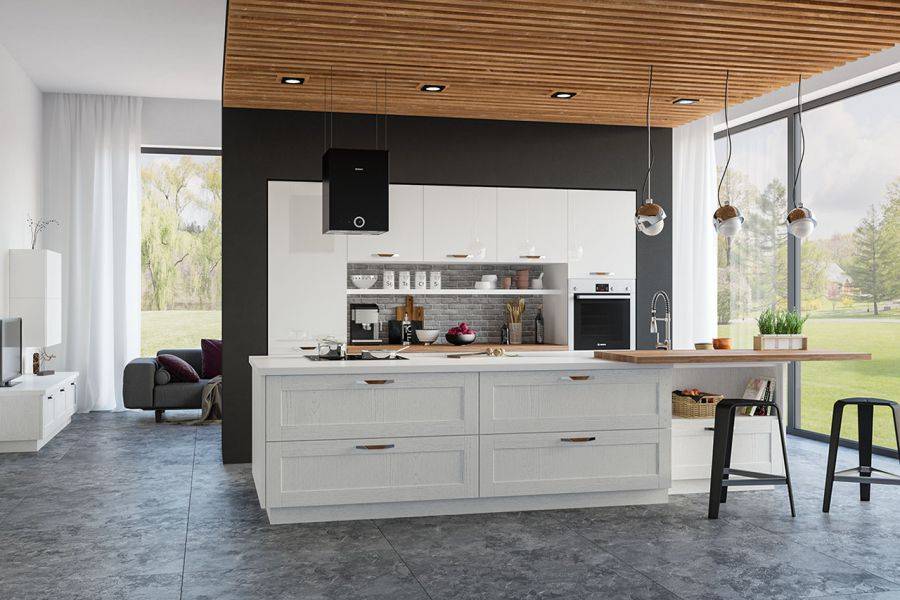 современная кухня из ясеня лимба в Нижневартовске