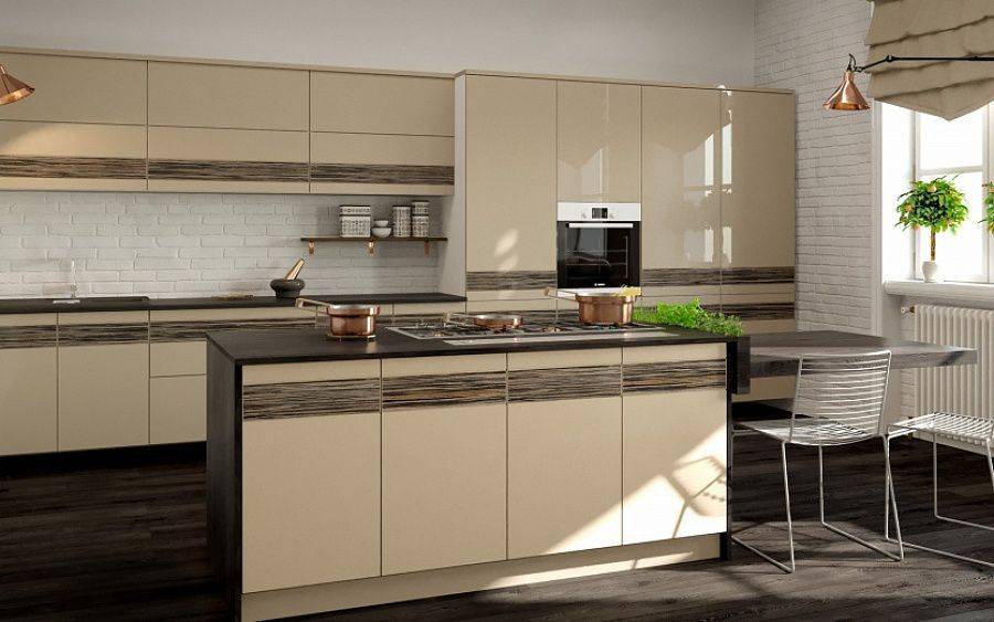 кухня с островом лайн в Нижневартовске