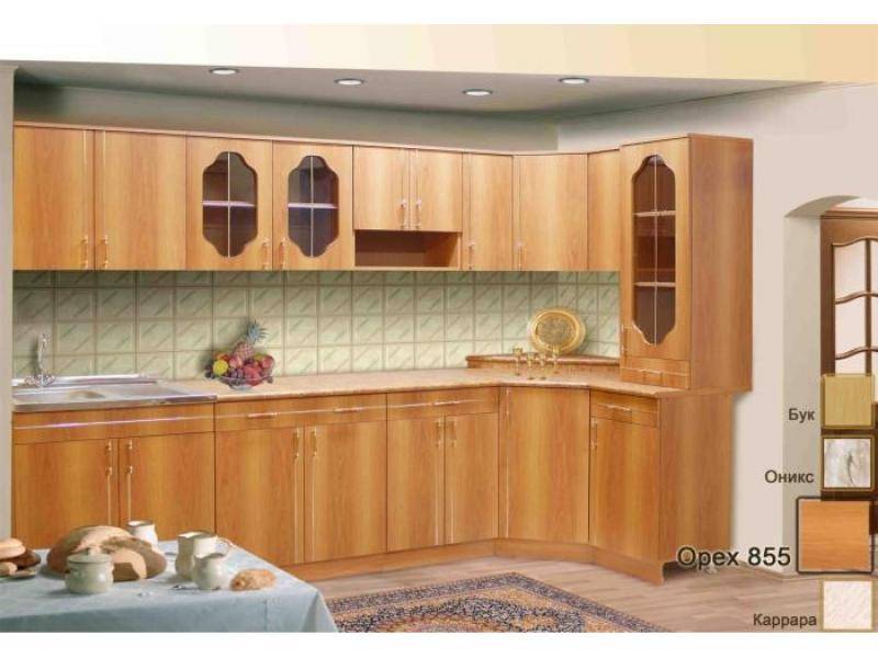 кухонный гарнитур угловой орех в Нижневартовске