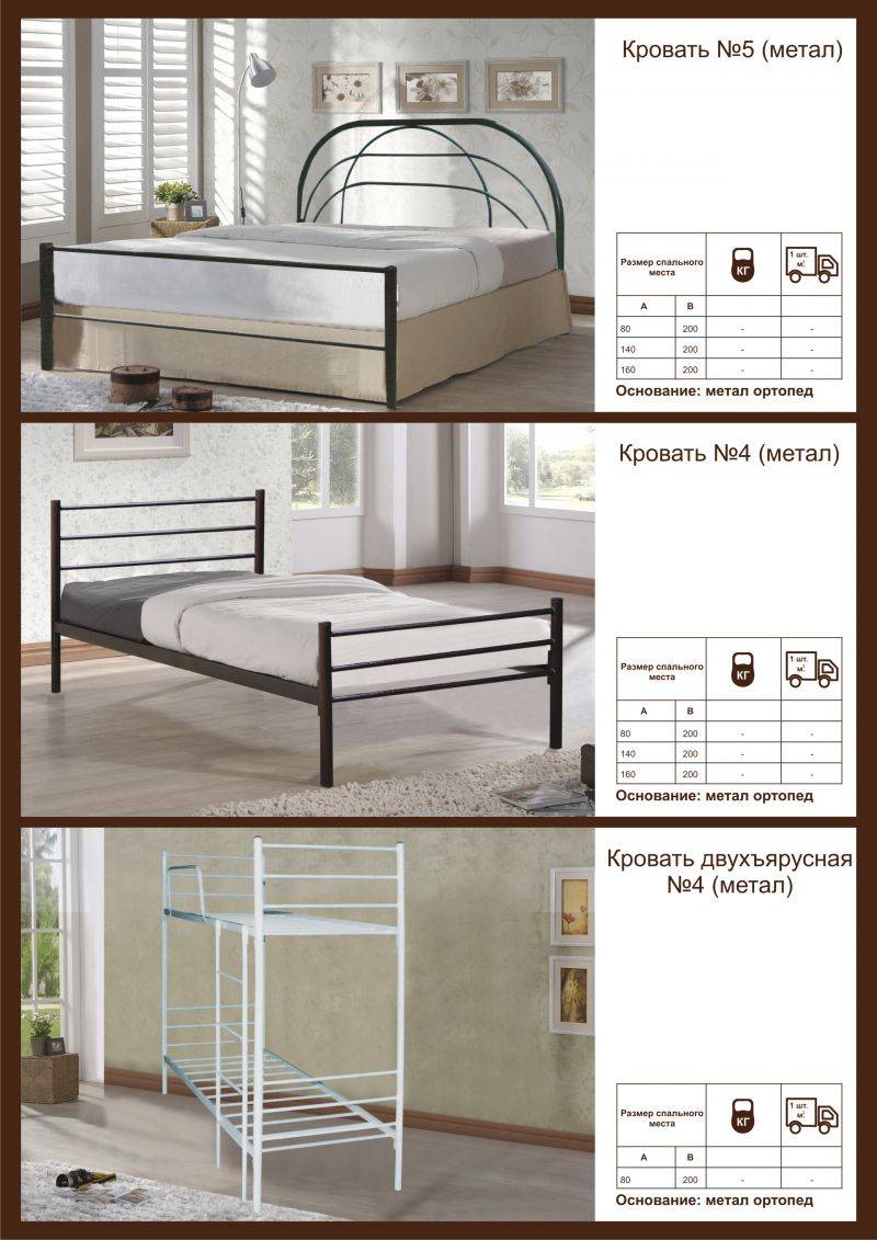 кровать металлическая - 5 в Нижневартовске